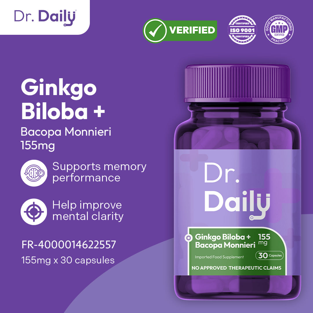 Dr. Daily Ginkgo with Bacopa Monnieri