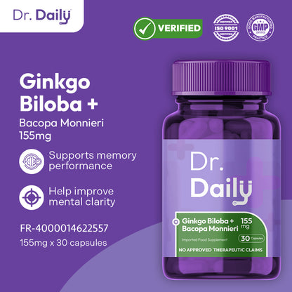 Dr. Daily Ginkgo with Bacopa Monnieri