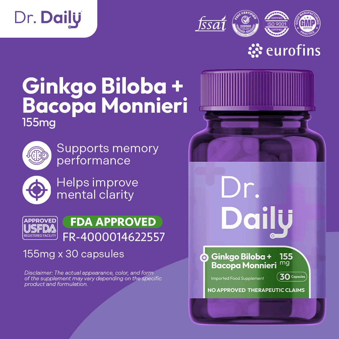 Dr. Daily Ginkgo with Bacopa Monnieri