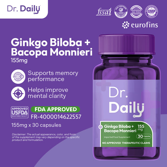 Dr. Daily Ginkgo with Bacopa Monnieri