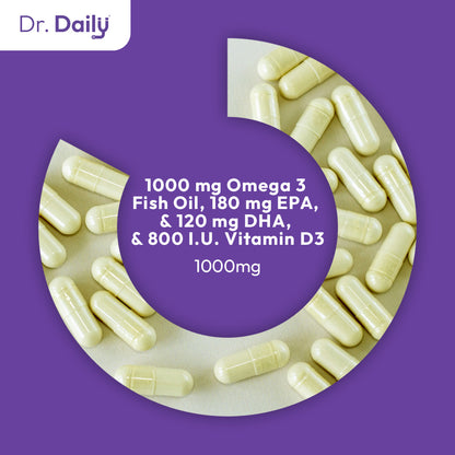 Dr. Daily Fish Oil Omega 3 with Vitamin D3