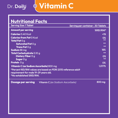 Dr. Daily Vitamin C Sodium Ascorbate