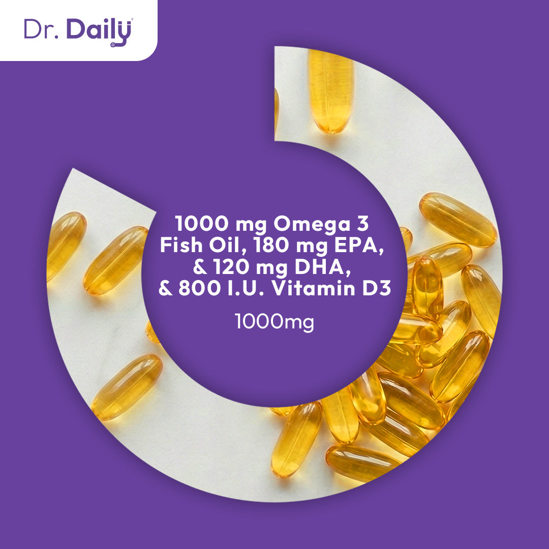 Dr. Daily Fish Oil Omega 3 with Vitamin D3
