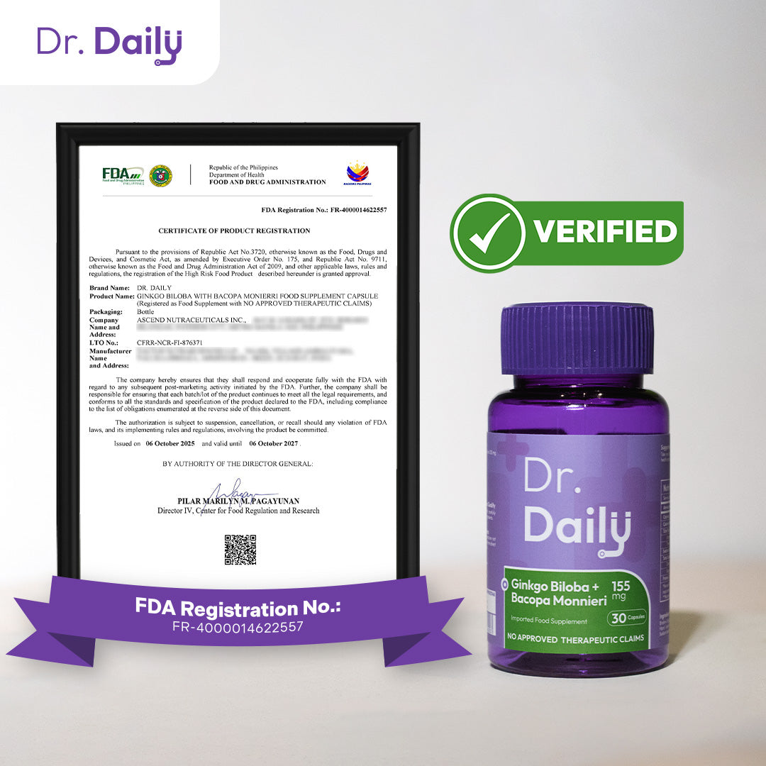 Dr. Daily Ginkgo with Bacopa Monnieri