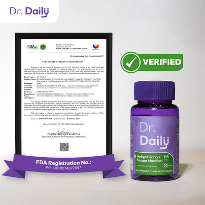 Dr. Daily Ginkgo with Bacopa Monnieri