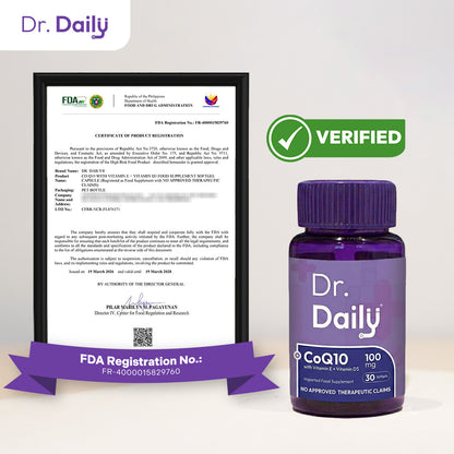 Dr. Daily Co Q10 with Vitamin E and Vitamin D3