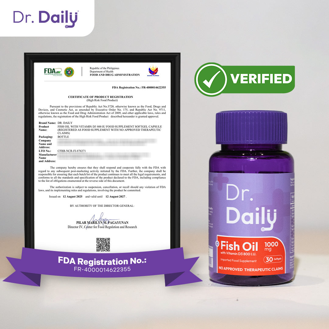 Dr. Daily Fish Oil Omega 3 with Vitamin D3