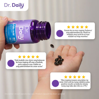 Dr. Daily Folic Acid with Vitamin D3 and Vitamin E