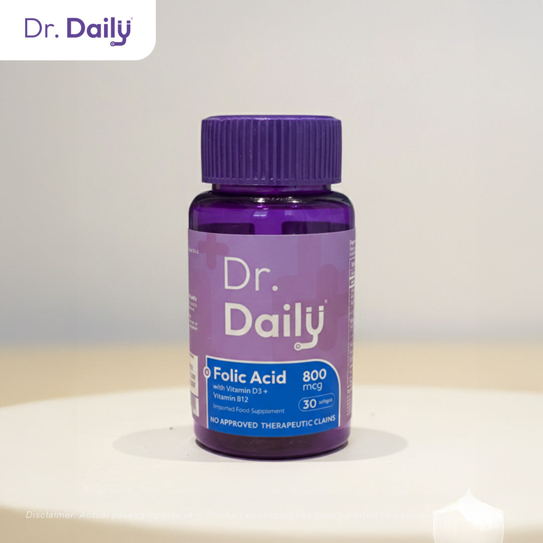 Dr. Daily Folic Acid with Vitamin D3 and Vitamin E
