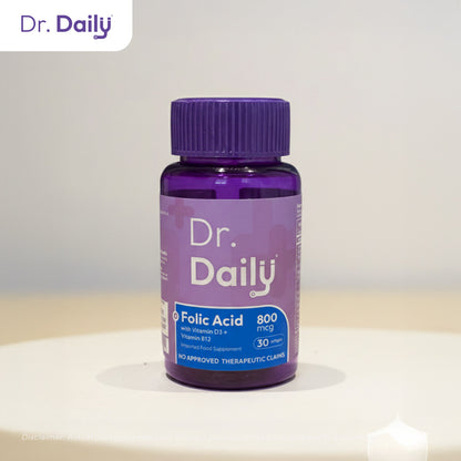 Dr. Daily Folic Acid with Vitamin D3 and Vitamin E