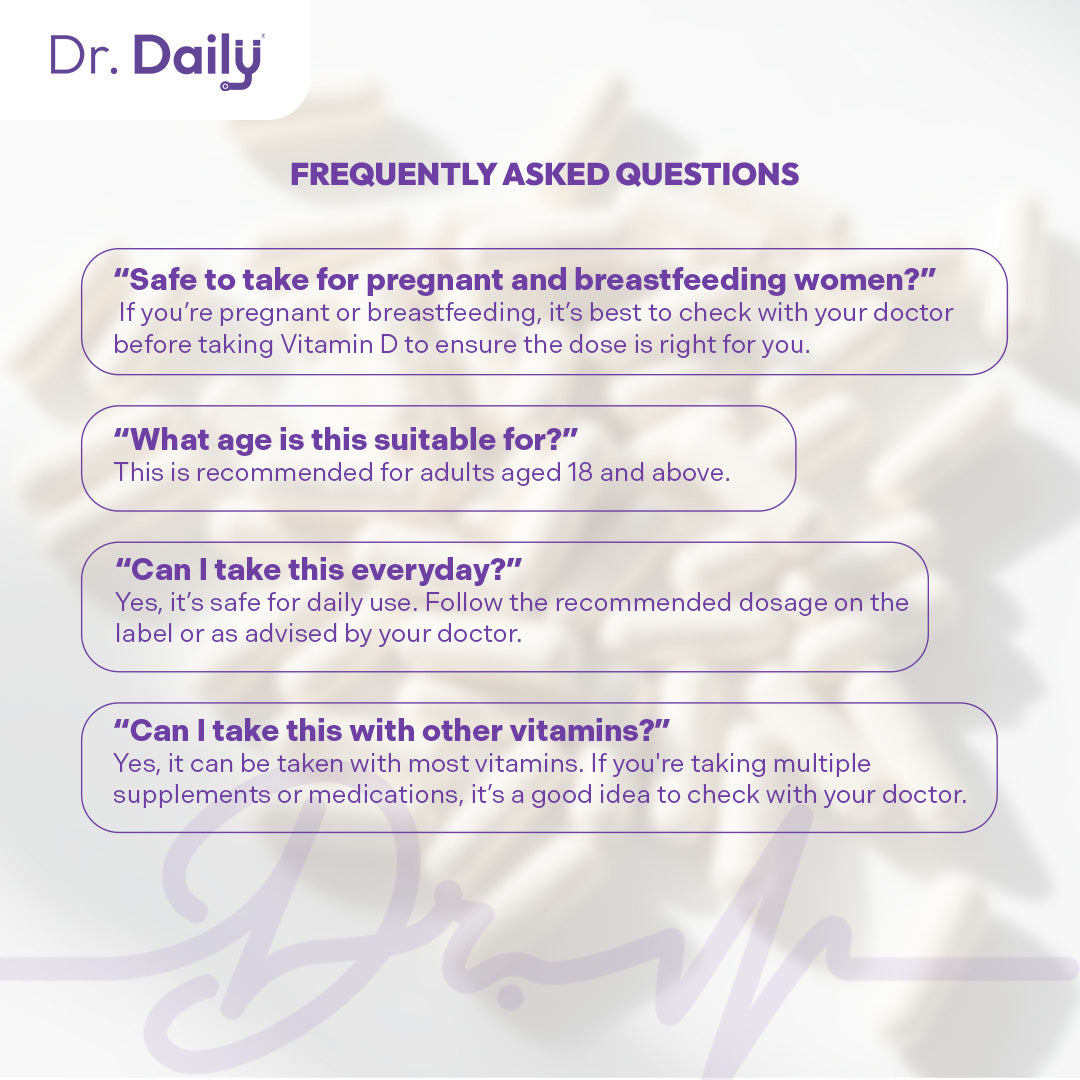 Dr. Daily Folic Acid with Vitamin D3 and Vitamin E