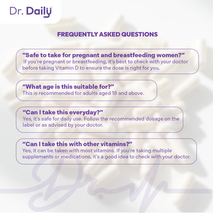 Dr. Daily Folic Acid with Vitamin D3 and Vitamin E